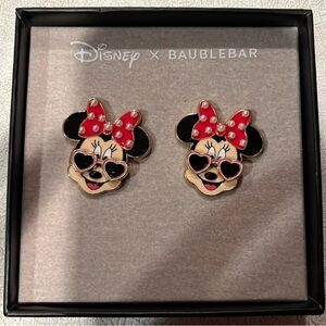 BaubleBar Minnie Mouse Earrings - Red and Black